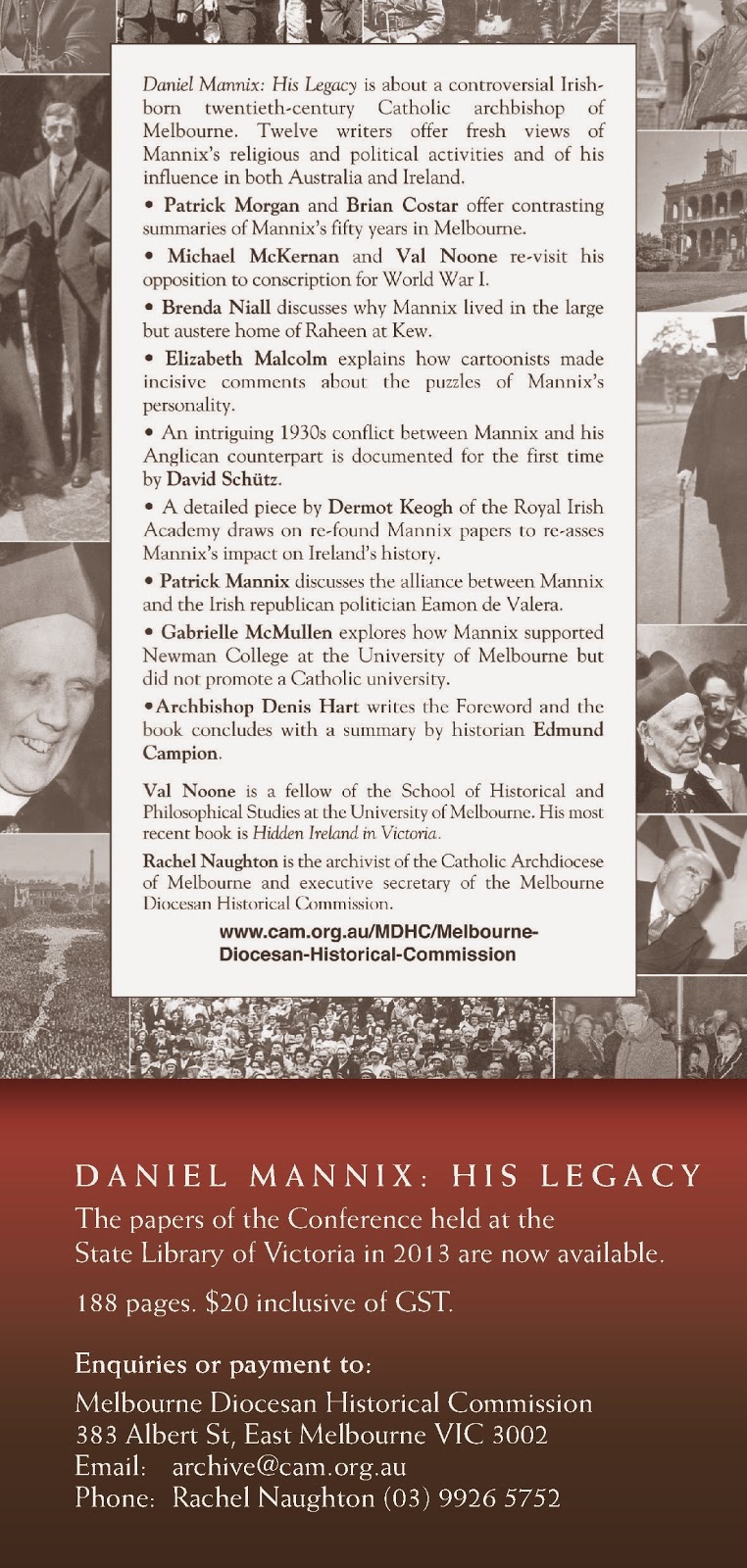 Daniel Mannix His Legacy